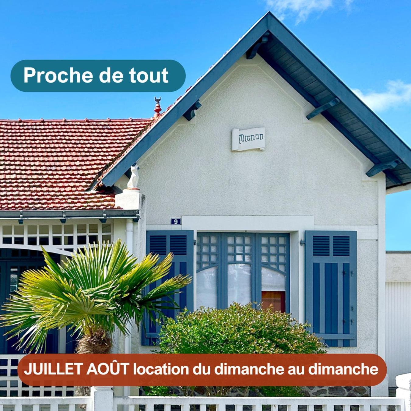 Villa "Mignon" Avec Studio Independant, Tout A Pied, Plage A 4 Mn, 6 Pers, 2 Sde Saint-Jean-de-Monts Kültér fotó